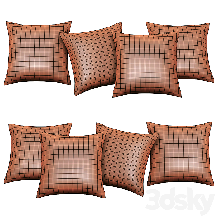 Fur Pillow set 3DS Max - thumbnail 2