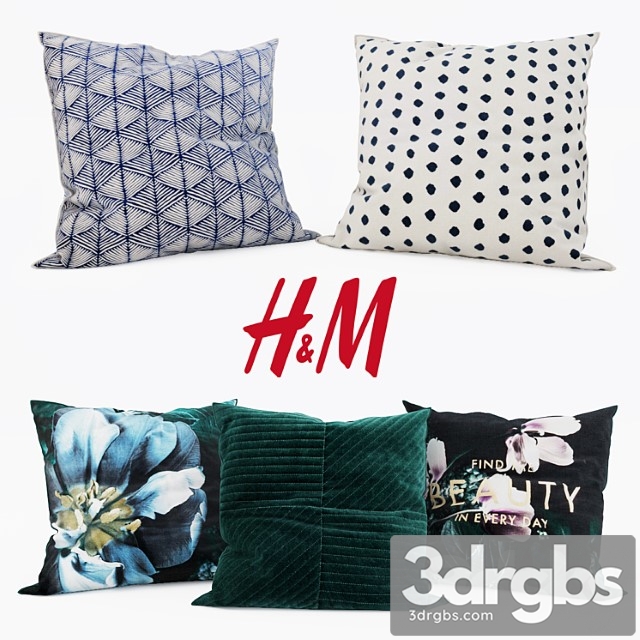 H & m home – decorative set 12 3dsmax Download - thumbnail 1