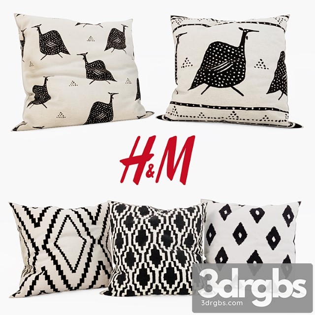 H & m home – decorative set 4 3dsmax Download - thumbnail 1