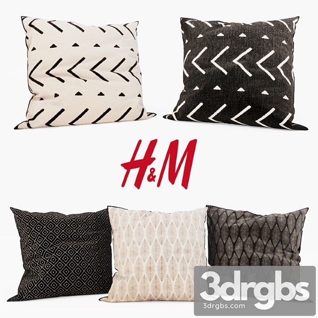 H & m home – decorative set 8 3dsmax Download - thumbnail 1