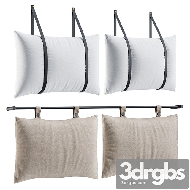 Hanging pillow headboard set 3 - thumbnail 1