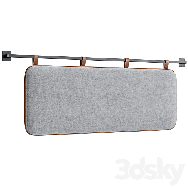 Hanging Pillow Headboard Set 4 3DSMax File - thumbnail 3