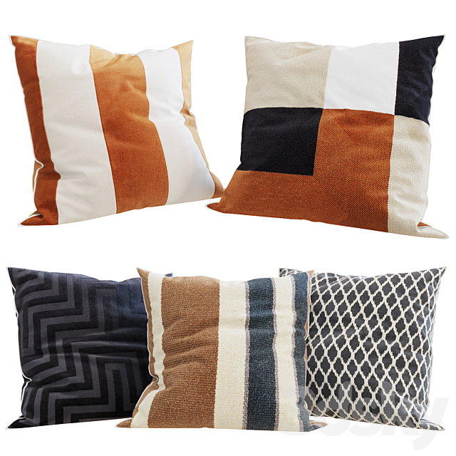 H&M Home – Decorative Pillows set 23 3ds Max - thumbnail 1