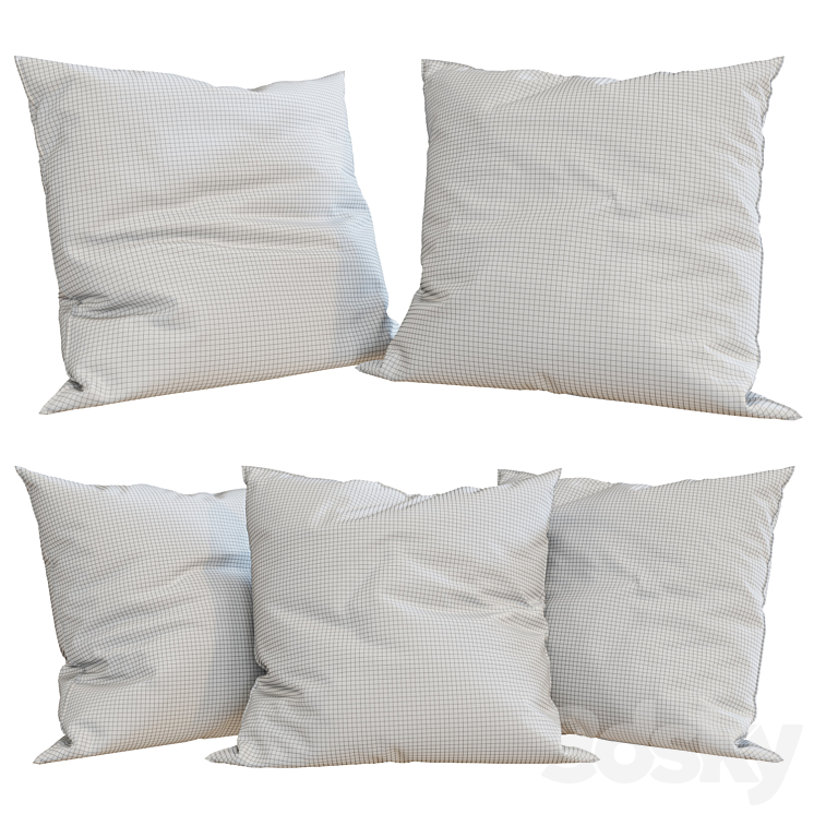 H&M Home – Decorative Pillows set 32 3DS Max Model - thumbnail 2