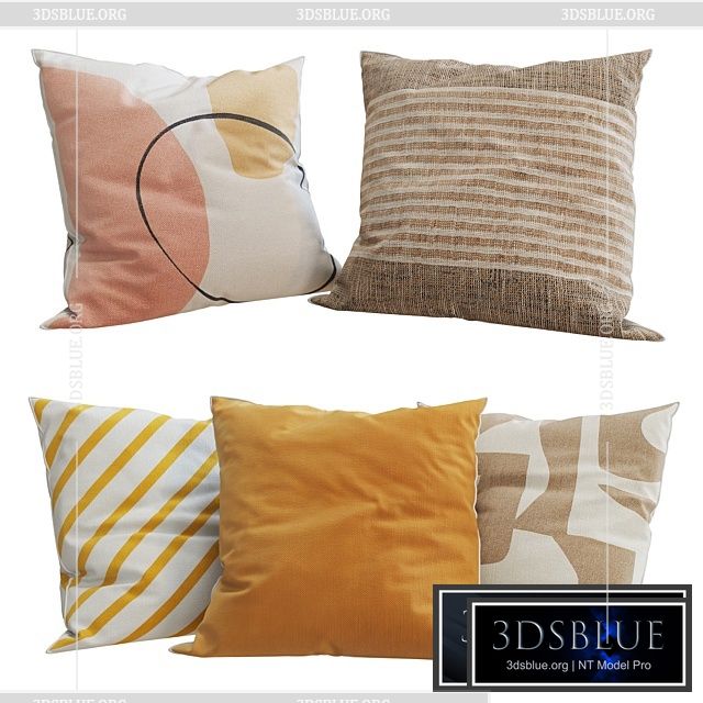 H&M Home – Decorative Pillows set 33 3DS Max - thumbnail 3