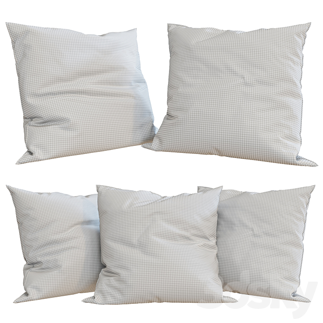 H&M Home – Decorative Pillows set 35 3DSMax File - thumbnail 2