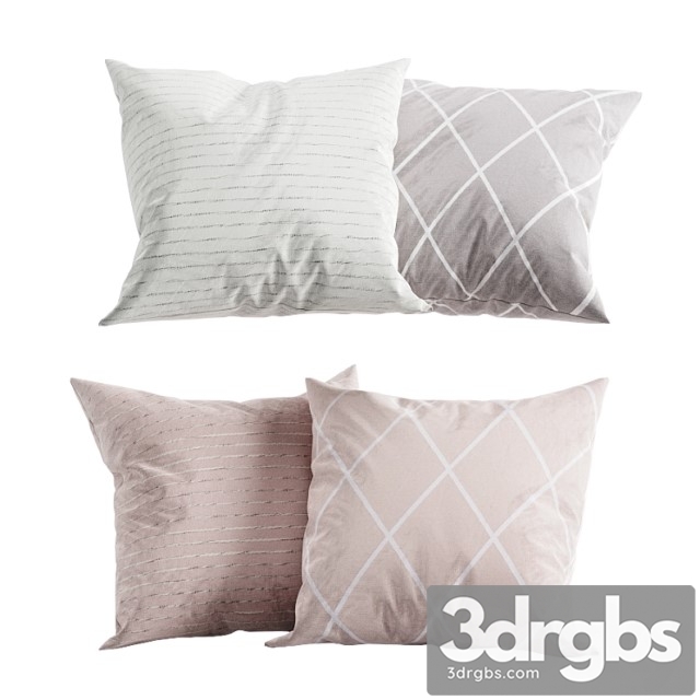 H&m home pastel pillow set - thumbnail 1