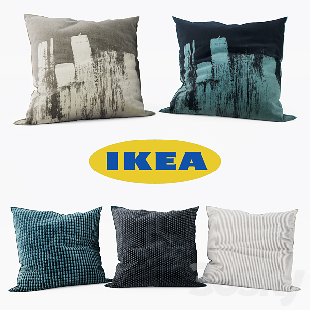 IKEA – Decorative Pillows set 1 3ds Max - thumbnail 1