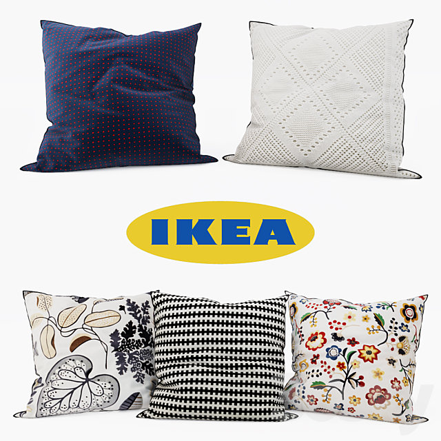 IKEA – Decorative Pillows set 10 3ds Max - thumbnail 1