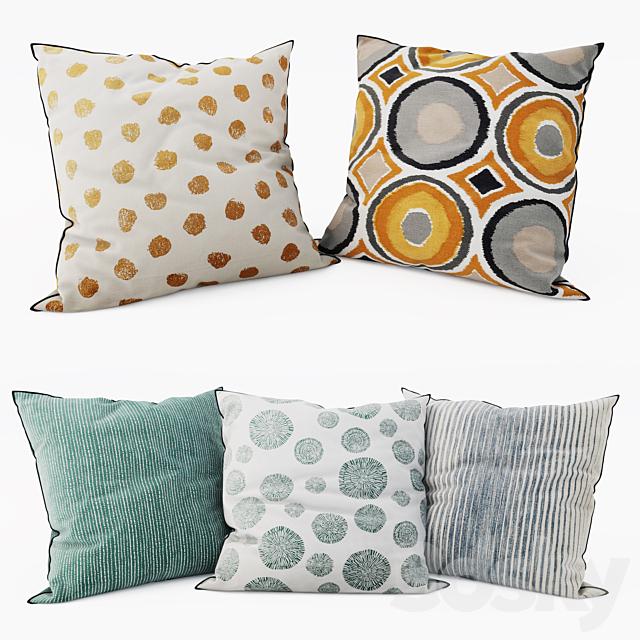 IKEA – Decorative Pillows set 13 3ds Max - thumbnail 1