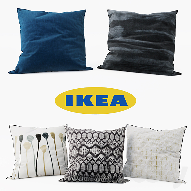 IKEA – Decorative Pillows set 9 3ds Max - thumbnail 1