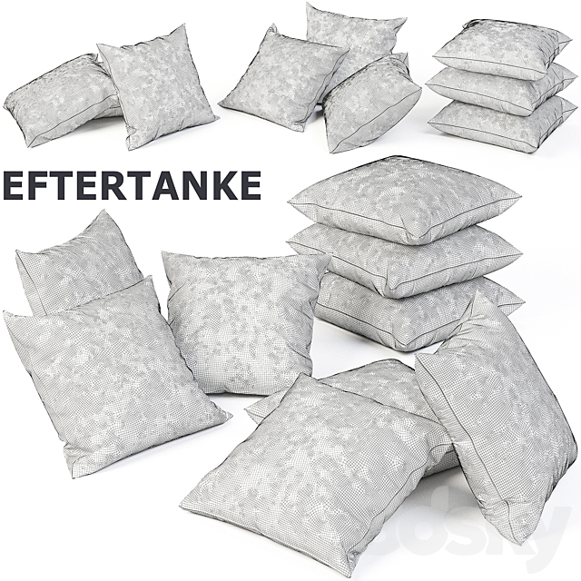 IKEA EFTERTANKE SET 3DS Max Model - thumbnail 2