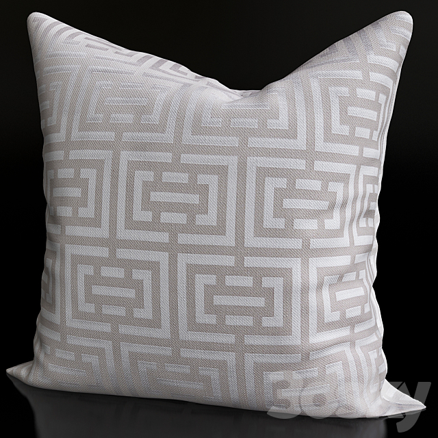 Jacquard-weave Cushion Cover H & M 3DSMax File - thumbnail 1