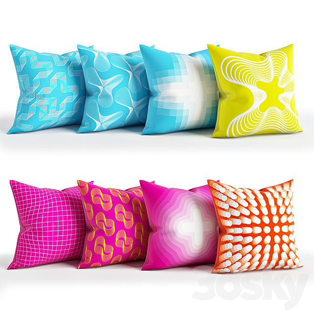 Karim Rashid Pillows 3ds Max - thumbnail 1