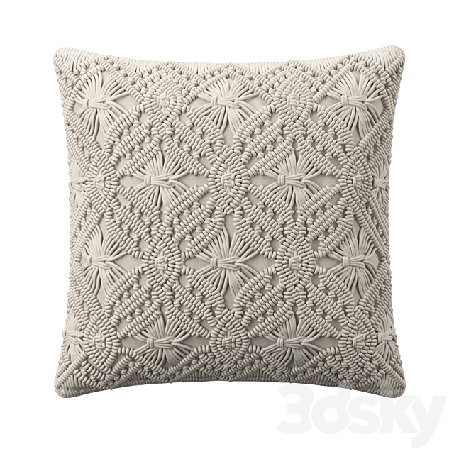 Knit cushion 3DSMax File - thumbnail 2