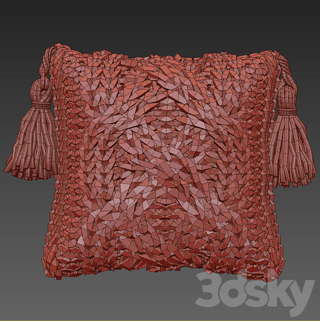 Knitted pillows 3DS Max Model - thumbnail 3