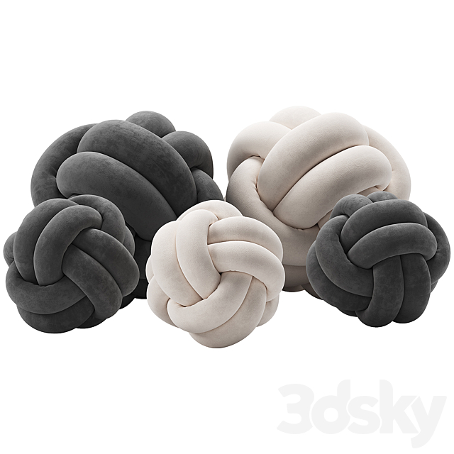 Knot Pillow 2 Layers 3DSMax File - thumbnail 3