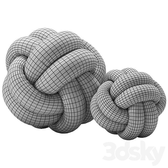 Knot Pillow 2 Layers 3DSMax File - thumbnail 4