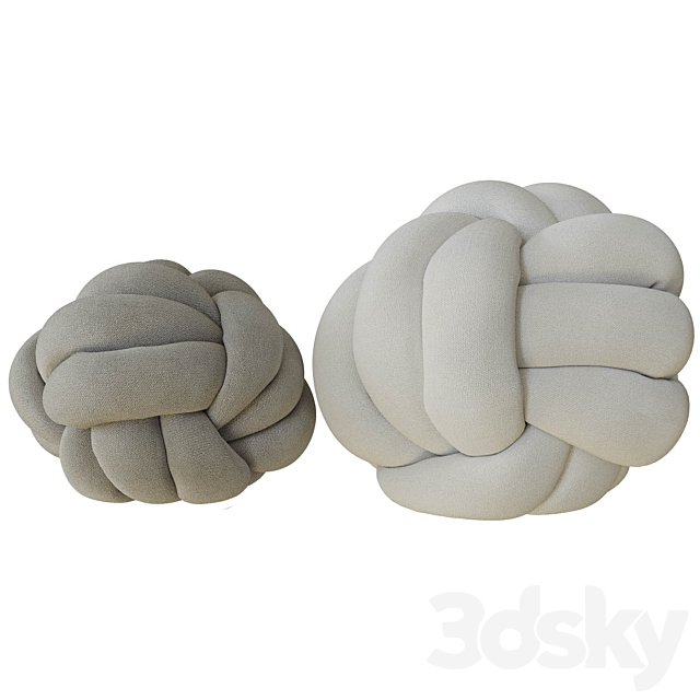 Knot pillow and sphere pillow 3DS Max Model - thumbnail 4