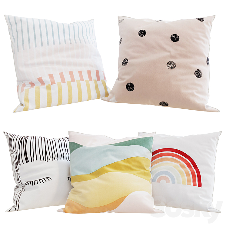 La Redoute – Decorative Pillows set 20 3DS Max - thumbnail 1