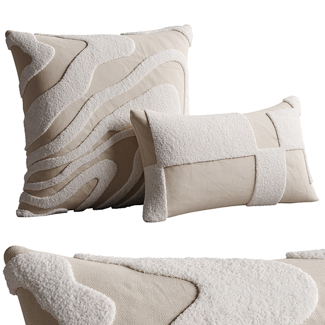 La Redoute pillow set 3ds Max - thumbnail 2