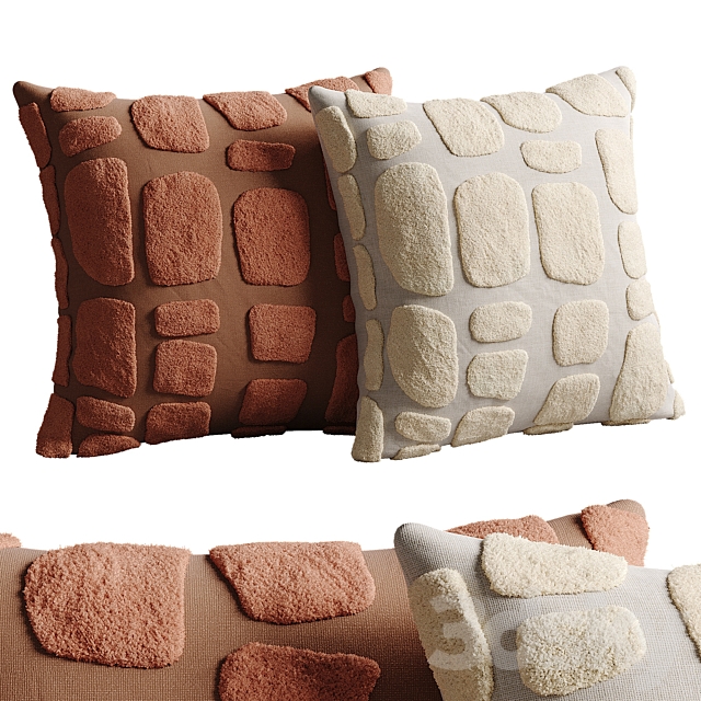 La Redoute pillow set 3ds Max - thumbnail 3