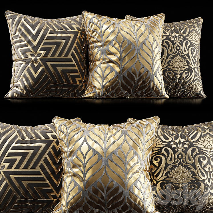 Luxury pillows 3DS Max Model - thumbnail 1