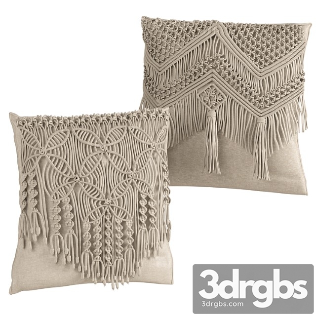 Macrame cushion set 05 - thumbnail 1