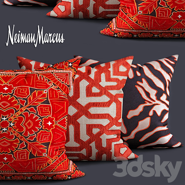 Marrakesh pillows 3ds Max - thumbnail 1