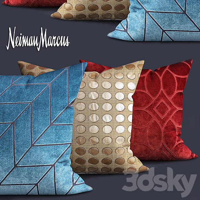 Modern Twist Gold Pillow 3DSMax File - thumbnail 1