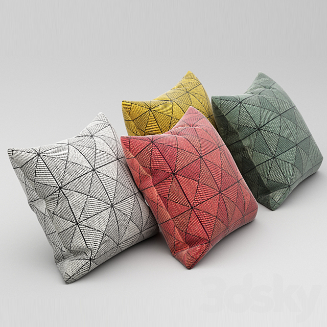 Muuto Tile Cushion 3ds Max - thumbnail 2