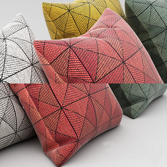 Muuto Tile Cushion 3ds Max - thumbnail 3