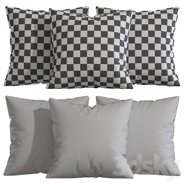 Pillow Decor 50 3DS Max Model - thumbnail 2