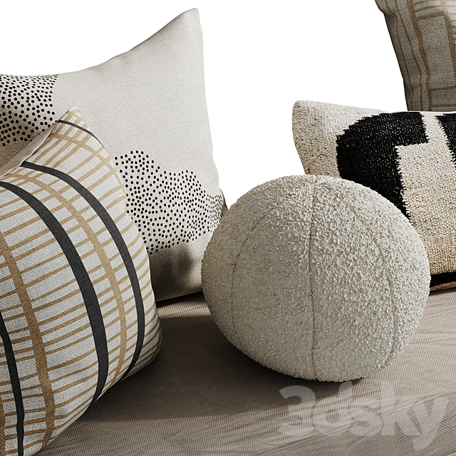 Pillow set by Lulu and Georgia 3ds Max - thumbnail 3