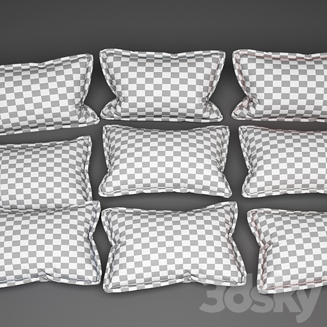 pillows 3ds Max - thumbnail 2