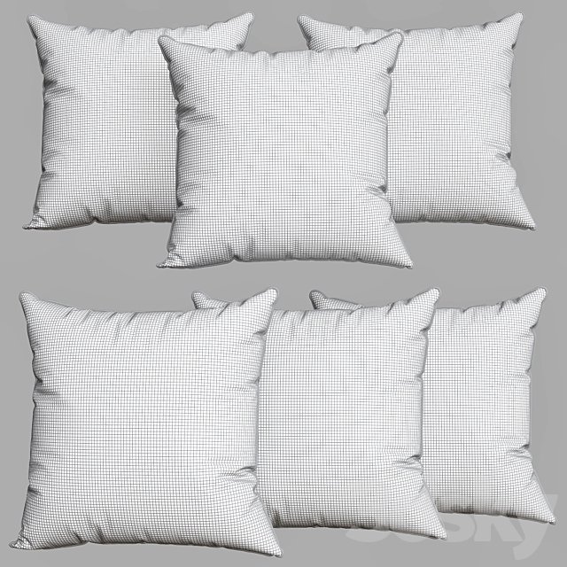 Pillows 58 3ds Max - thumbnail 2