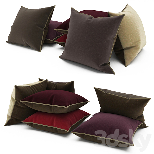 Pillows 69 3ds Max - thumbnail 1