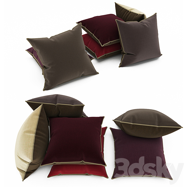 Pillows 69 3ds Max - thumbnail 2