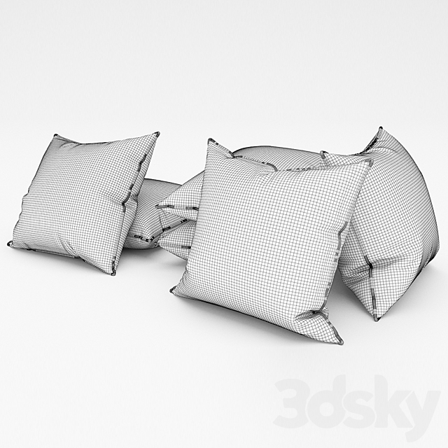 Pillows 69 3ds Max - thumbnail 3