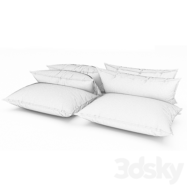 Pillows 70 3ds Max - thumbnail 3