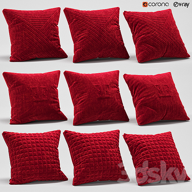 Pillows Aesthetics – 1 3ds Max - thumbnail 1