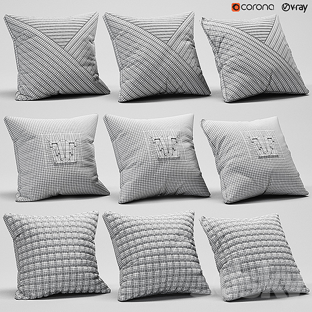 Pillows Aesthetics – 1 3ds Max - thumbnail 2