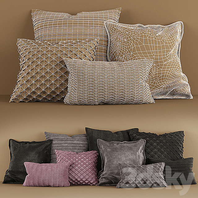 pillows baxter 3DSMax File - thumbnail 3