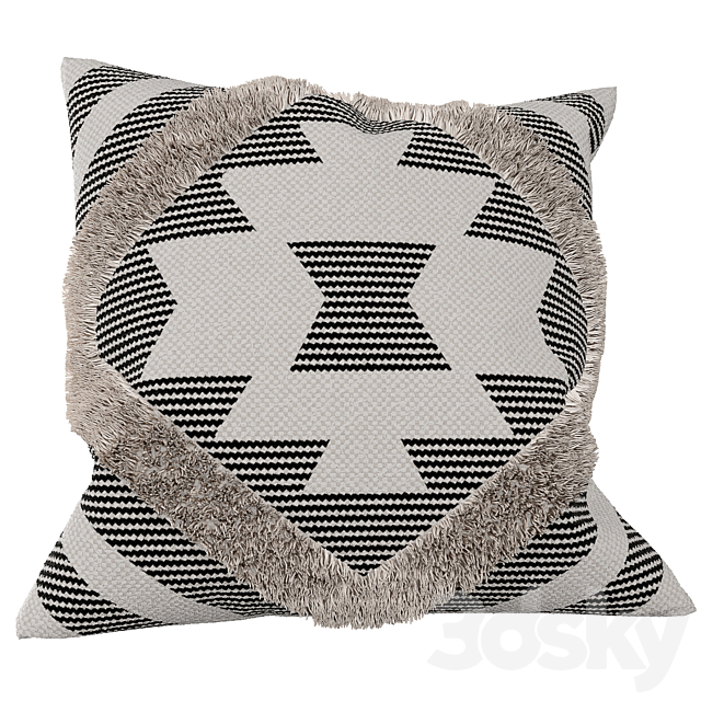 Pillows boho set 3DSMax File - thumbnail 4