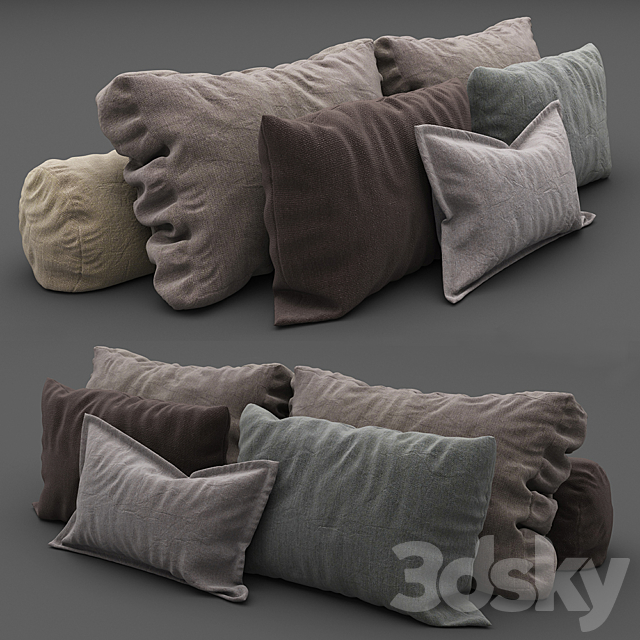 Pillows collection 101 3DSMax File - thumbnail 1