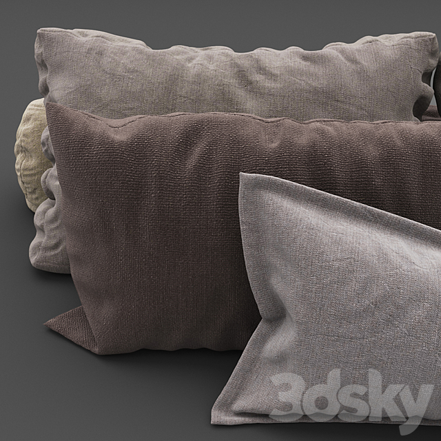 Pillows collection 101 3DSMax File - thumbnail 2