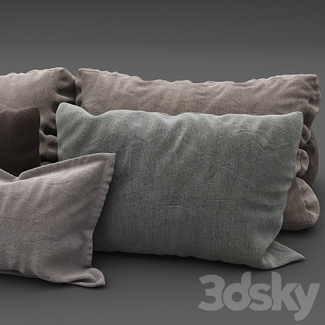 Pillows collection 101 3DSMax File - thumbnail 3