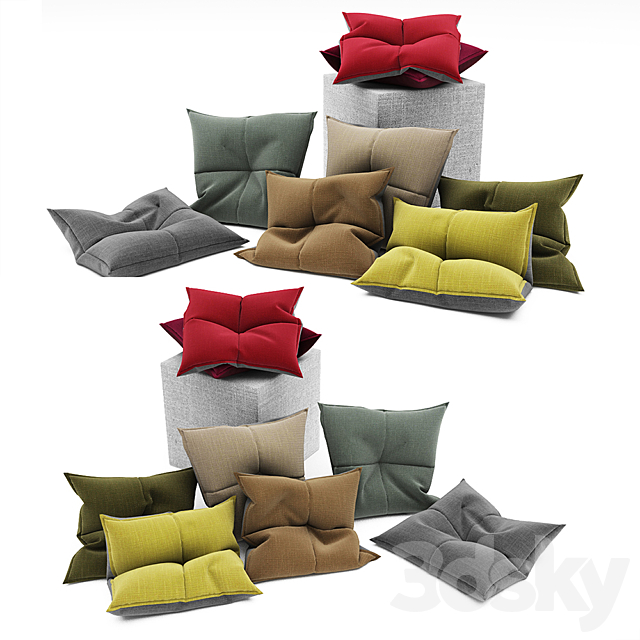 Pillows collection 102 3DSMax File - thumbnail 1