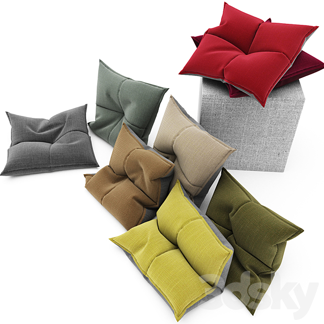 Pillows collection 102 3DSMax File - thumbnail 2