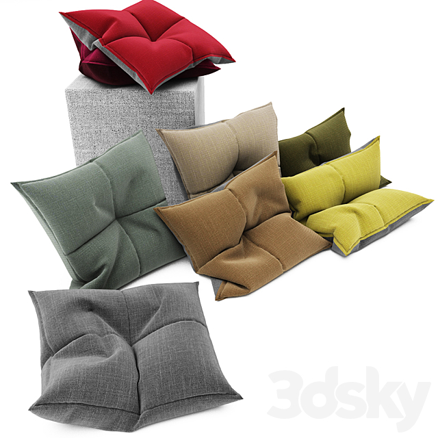 Pillows collection 102 3DSMax File - thumbnail 3